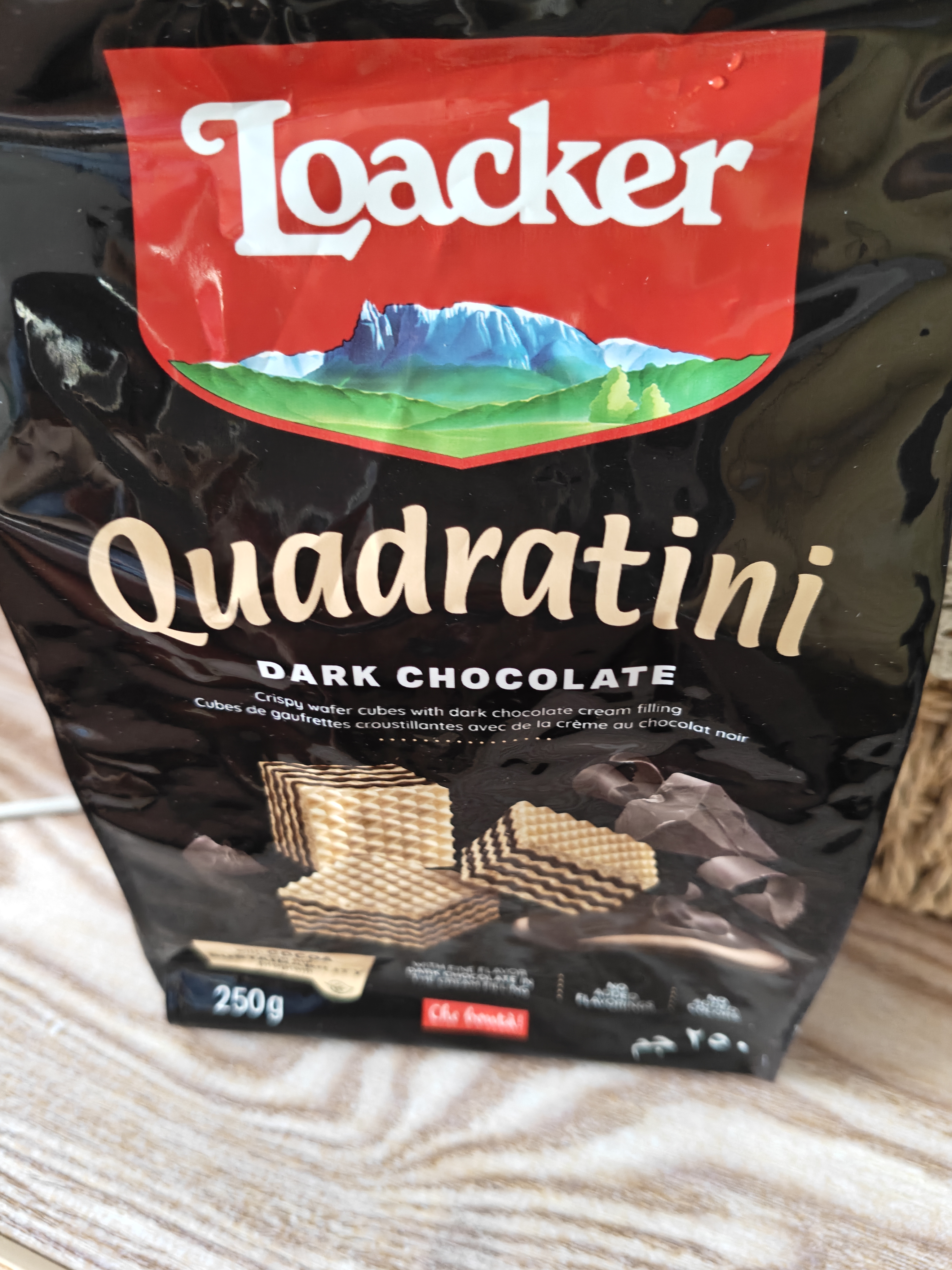莱家loacker黑巧克力味威化饼干250g进口休闲上班解馋早餐下午茶零食 实拍图