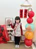 班喜迪女童汉服连衣裙冬装宝宝周岁礼服儿童新中式国风旗袍裙子唐装衣服 红色 100 晒单实拍图