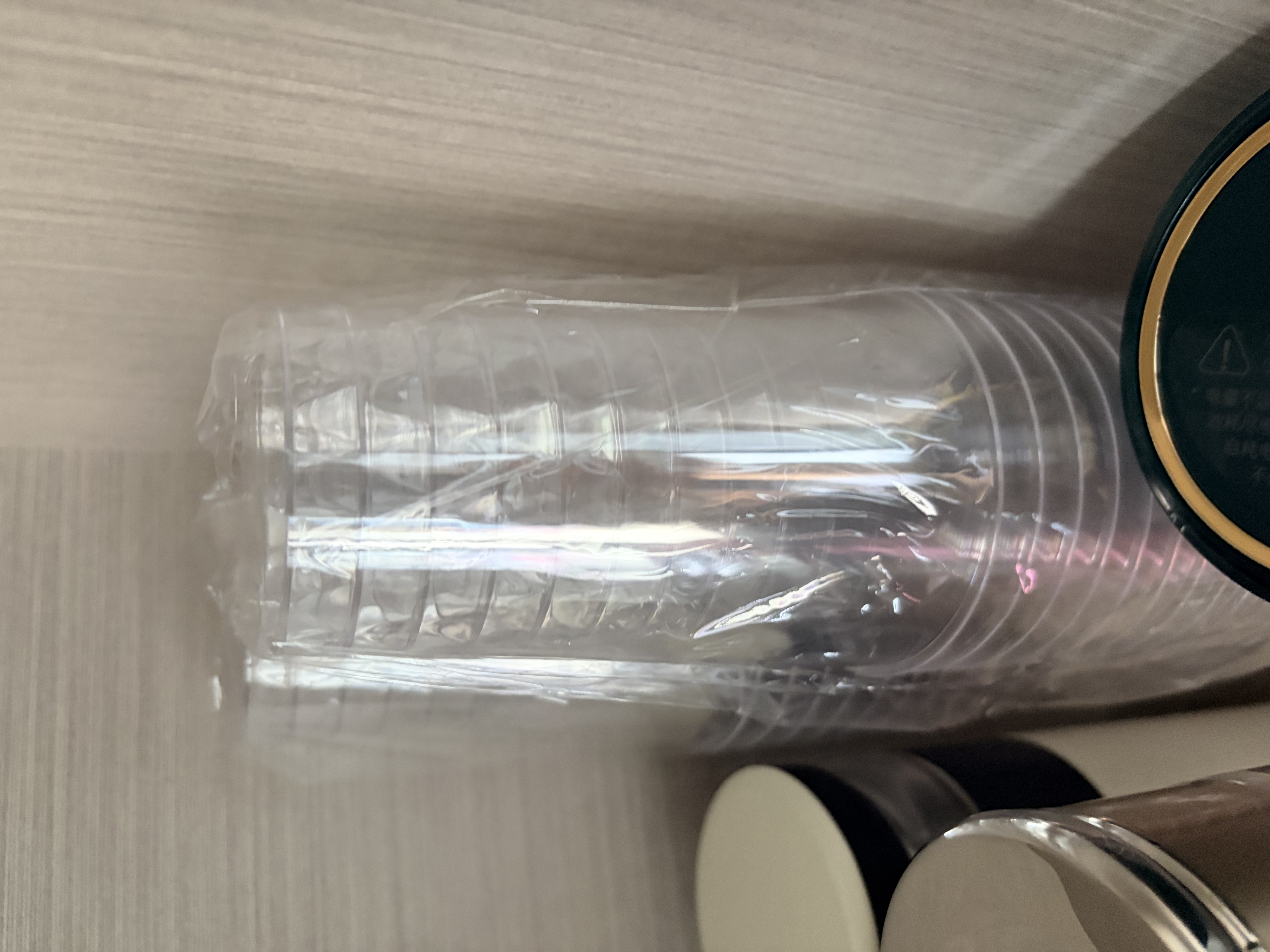 拜杰一次性杯子加厚航空杯大号啤酒杯300ML*50只硬塑料杯白酒杯饮料杯 实拍图