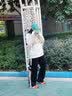 卡帕（Kappa）背靠背运动裤女士2026新款休闲条纹阔腿针织直筒裤子男K0F32AK05D 黑色-990A 秋冬款 M 实拍图