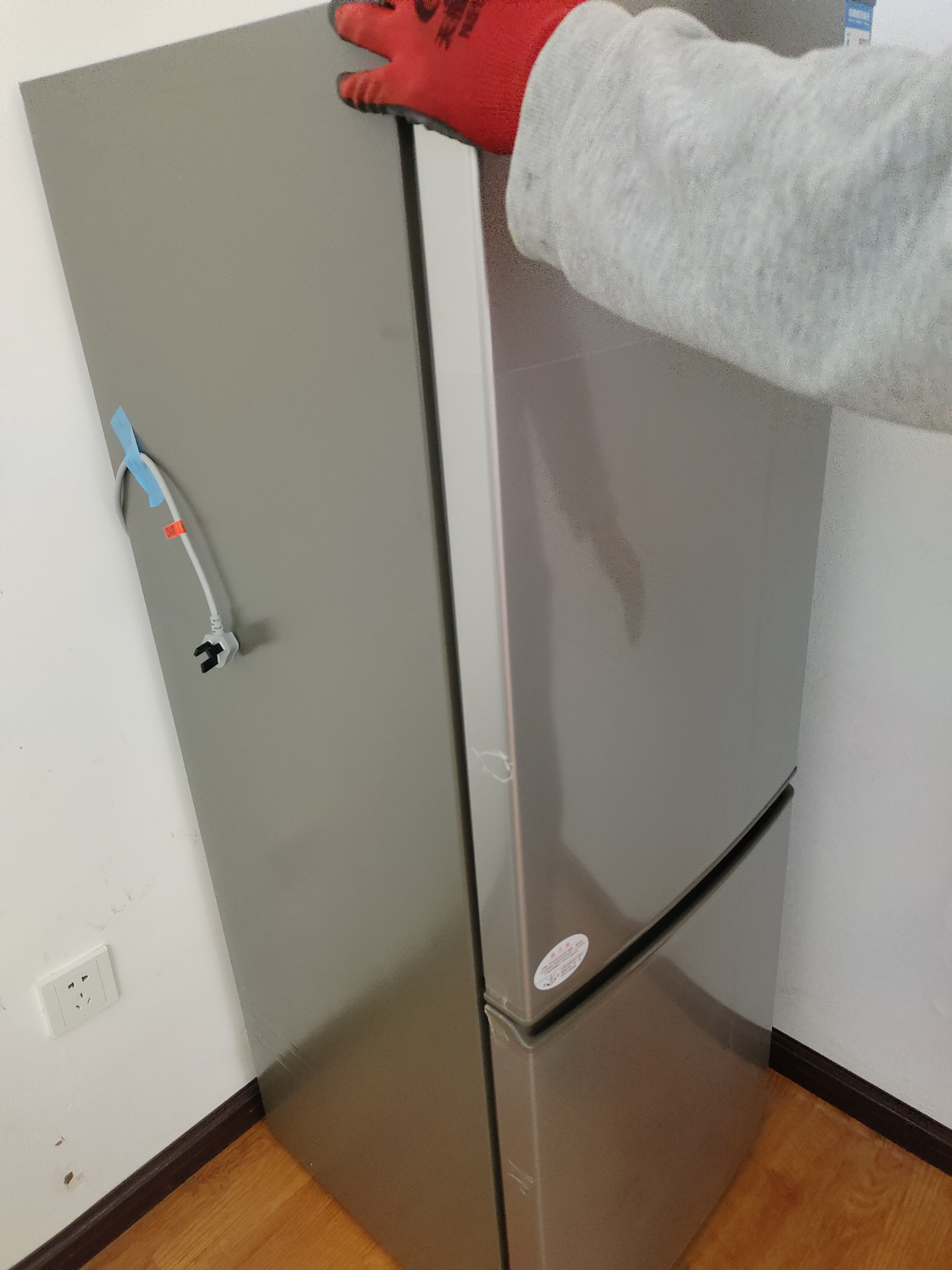 统帅海尔出品悦享系列180L两门小户型家用租房电冰箱直冷不占地BCD-180LLC2E0C9以旧换新 实拍图
