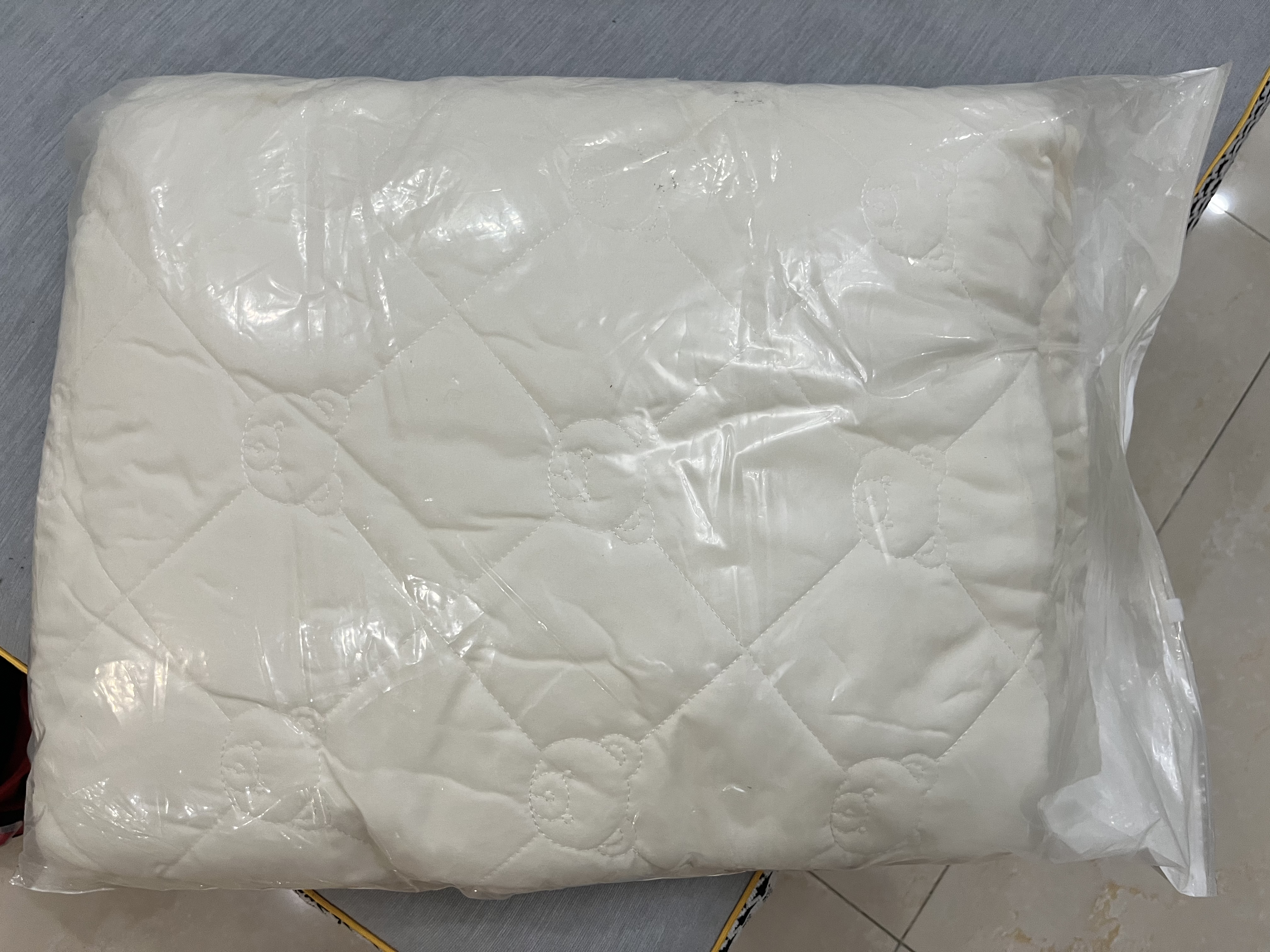 洁丽雅（Grace）防水隔尿夹棉床笠7A抗菌床上隔脏全包床罩床垫保护套1.8m床奶昔白 实拍图