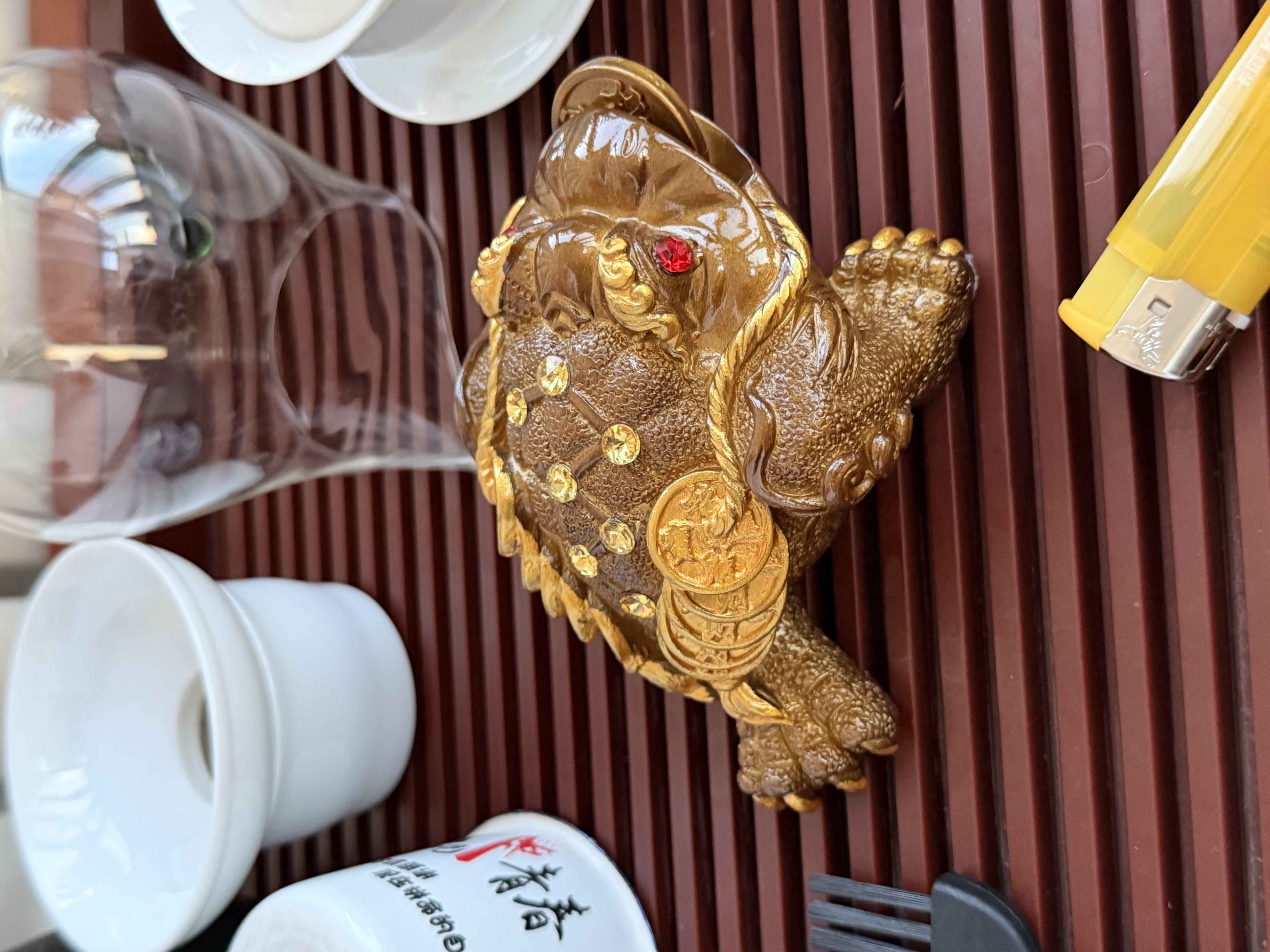 豪峰2026新款金蟾茶宠摆件可养可养变色整套茶具套装茶宠中秋节礼物 实拍图