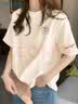真维斯（Jeanswest）短袖t恤女2026新款夏季小个子宽松纯棉半袖上衣服休闲时尚体恤衫 实拍图