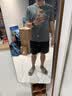 艾伦伯顿（Alen Botun）运动服套装男冰丝t恤跑步速干衣短袖夏季短裤健身训练羽毛球服 灰色两件套【冰丝 速干 透气】 L 【115-130斤】 实拍图