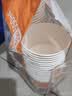 特美居（temeiju）一次性碗食品级450ml*50只 耐高温打包户外野餐圆形纸饭盒 实拍图