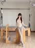 雪茜曼两件套遮挡裙瑜伽裤女春秋新款提臀普拉提训练运动微喇阔腿健身裤 实拍图