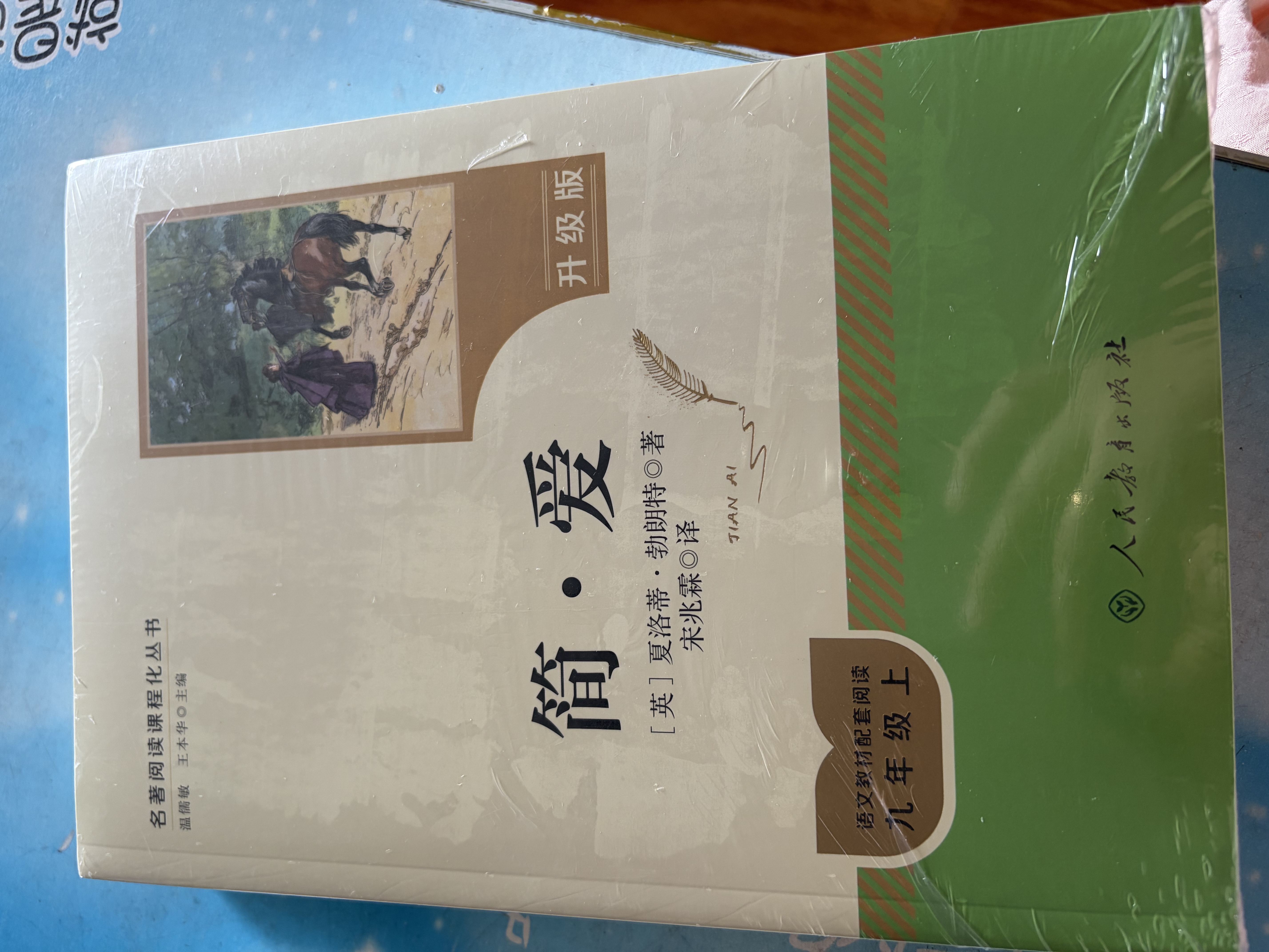 九年级上册名著（人教版）：简爱+唐诗三百首  语文名著精选套装 开学季 实拍图