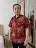 JEEP SPIRIT老年人衣服爷爷奶奶情侣装新中式唐装短袖衬衫喜庆生日过寿中国风 酒红色 M 80-105斤 晒单实拍图