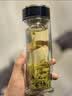 希诺双层玻璃杯男家用办公泡茶杯子车载过滤水杯教师节礼物XN-9607 实拍图