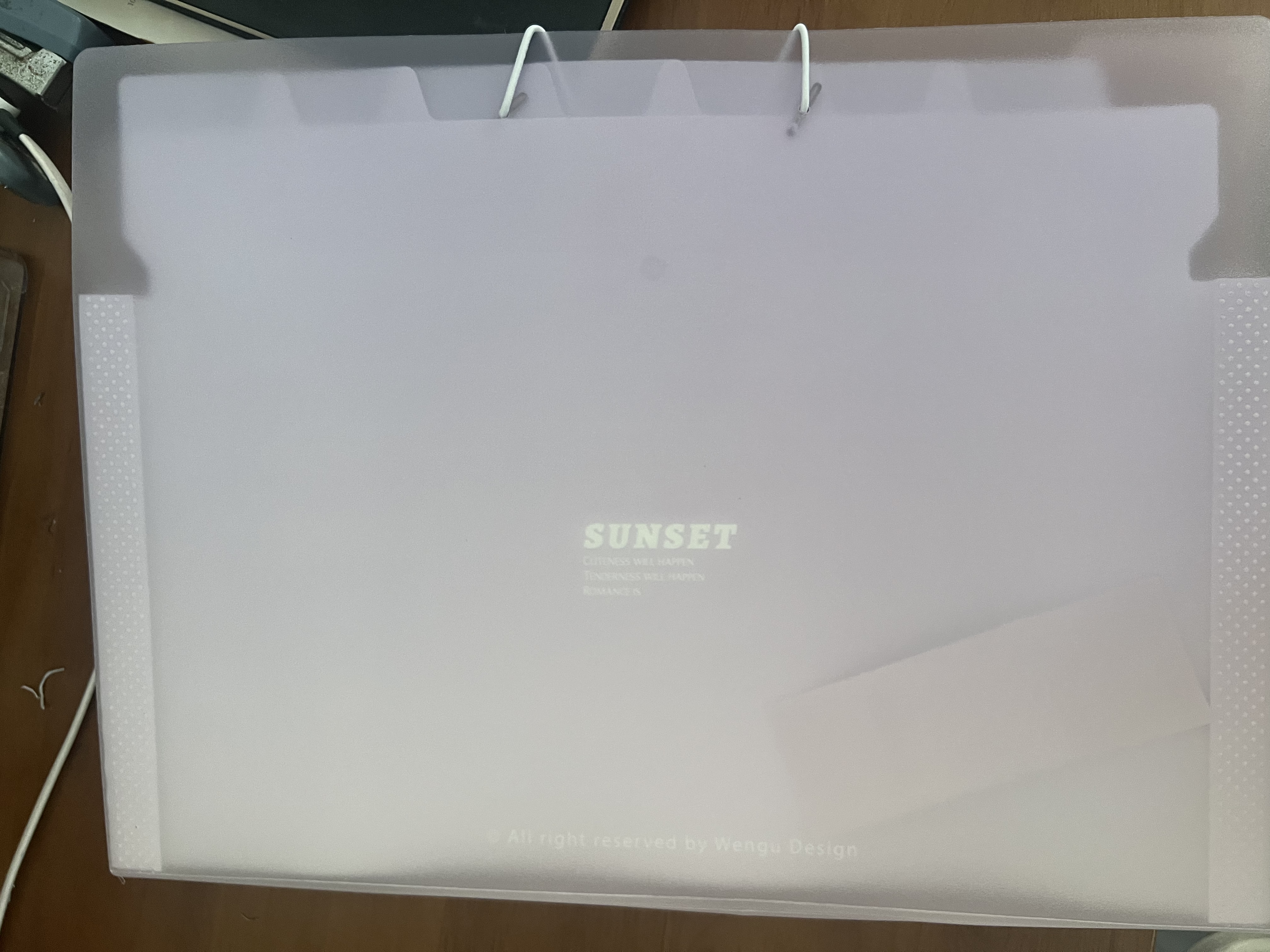 文谷（Wengu）文件资料夹风琴包8层A4学生文具办公用品会议试卷收纳袋小初中开学便携学科作业分类G0249-8紫色 实拍图