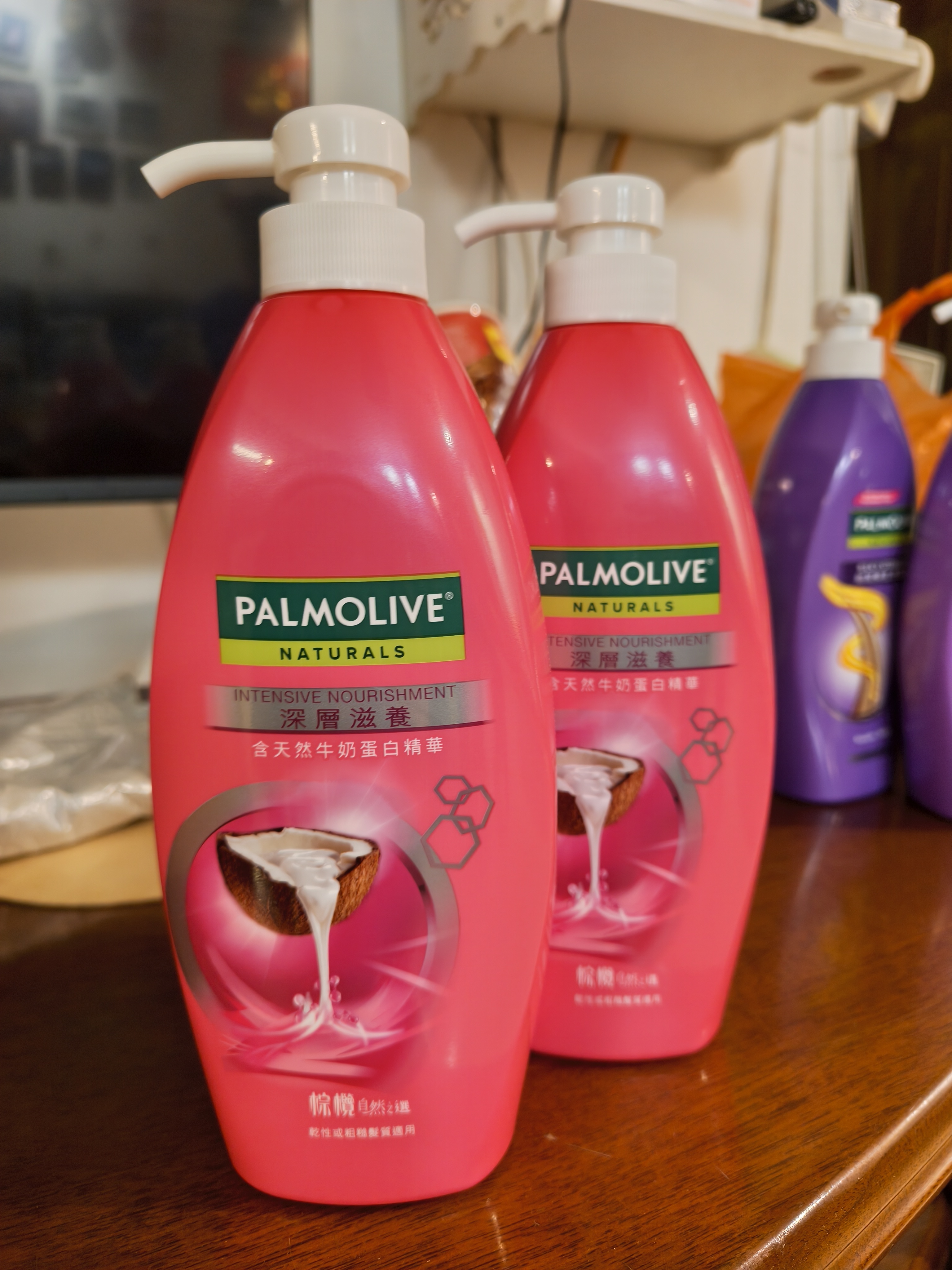 棕榄（PALMOLIVE）【自然之选】深层滋养洗发水620ml*2天然牛奶蛋白精华 港版进口 实拍图