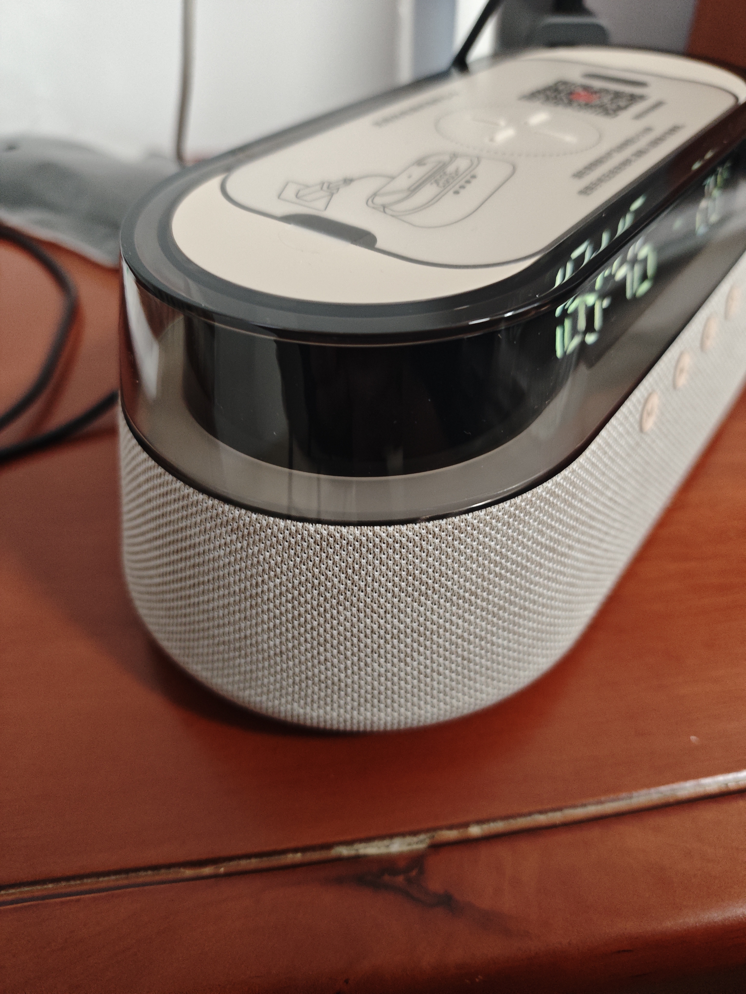 狂响蓝牙音箱 无线手机充电桌面床头小闹钟一体 收音FM播放器电脑氛围小夜灯音响中秋节礼物送礼K3 实拍图