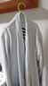 金号浴袍 纯棉睡袍五星级酒店四季家用情侣浴衣 蓝色XL 实拍图
