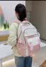 爱迪生发明家中学生书包初中生高中减负护脊男女孩双肩背包高颜值 k013-3 粉色 实拍图