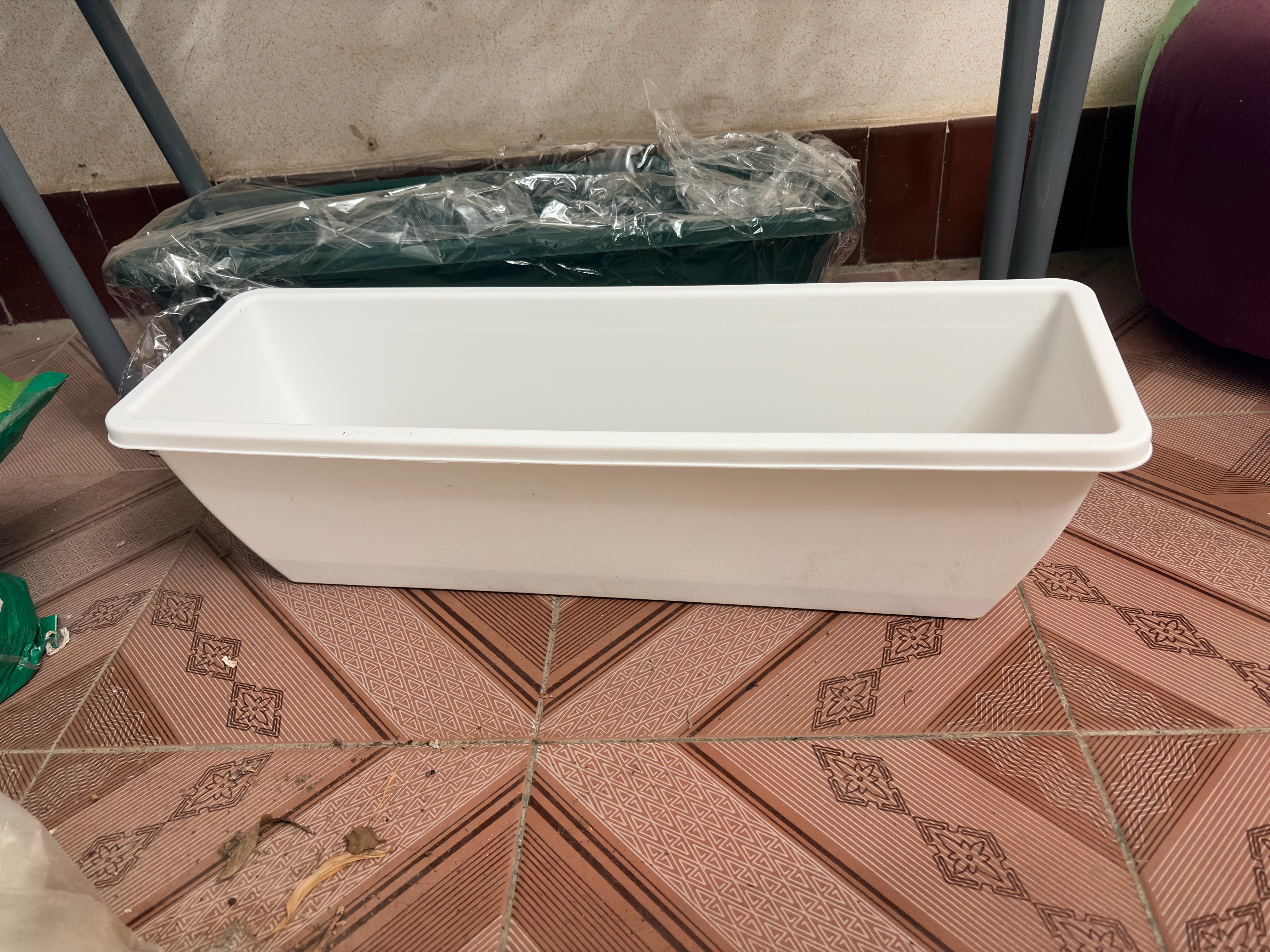 北蔬 霍伦盆加厚种菜花盆深高育苗种植箱 二代(加长)象牙白霍伦盆2个 实拍图