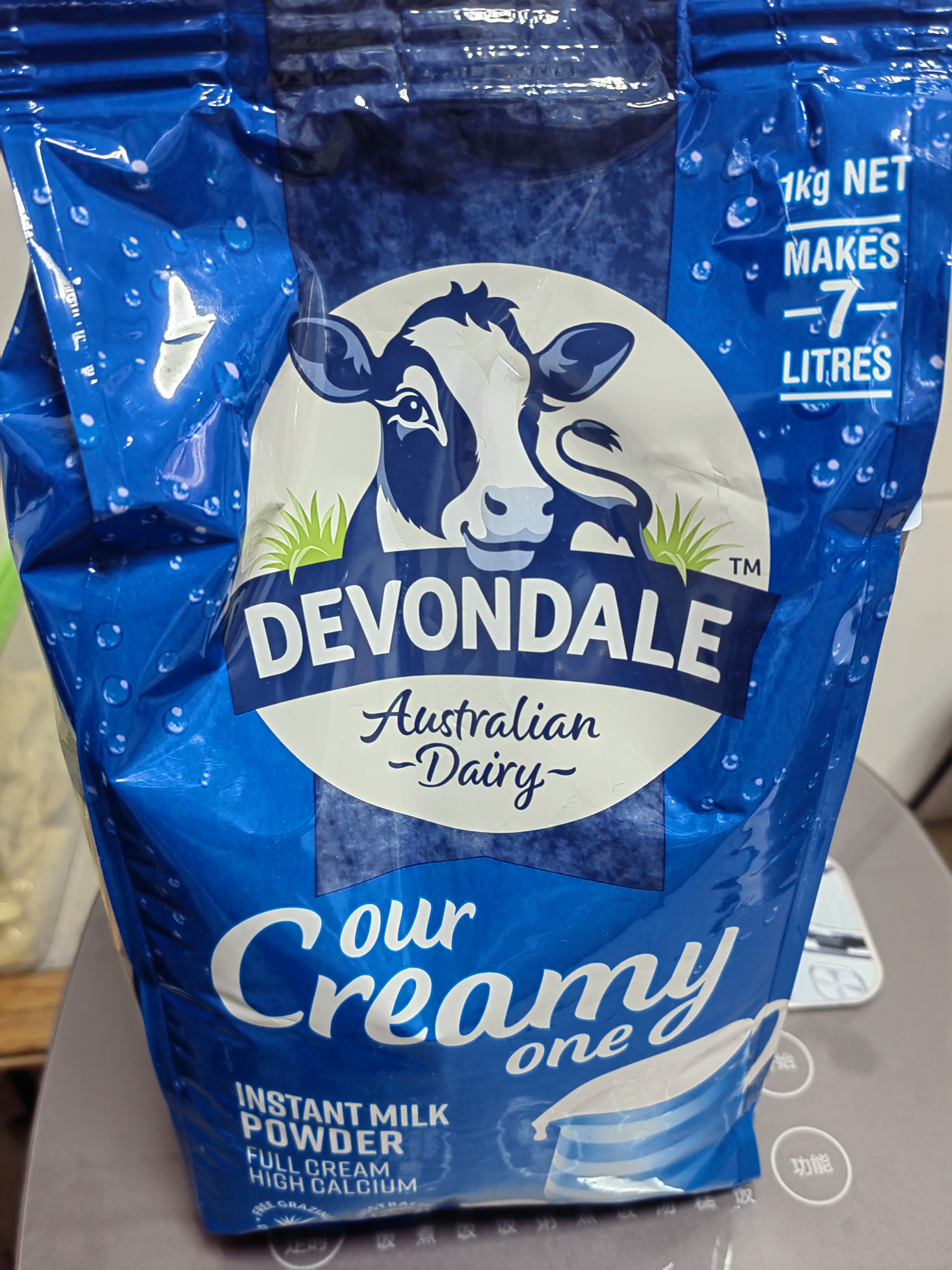 德运（Devondale）全脂成人奶粉1kg袋装调制乳粉儿童学生奶粉澳洲进口高钙中秋礼品 实拍图