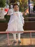 尼多熊打底裤女童夏季儿童连裤袜宝宝长筒袜夏季网眼宝宝袜子白色 实拍图
