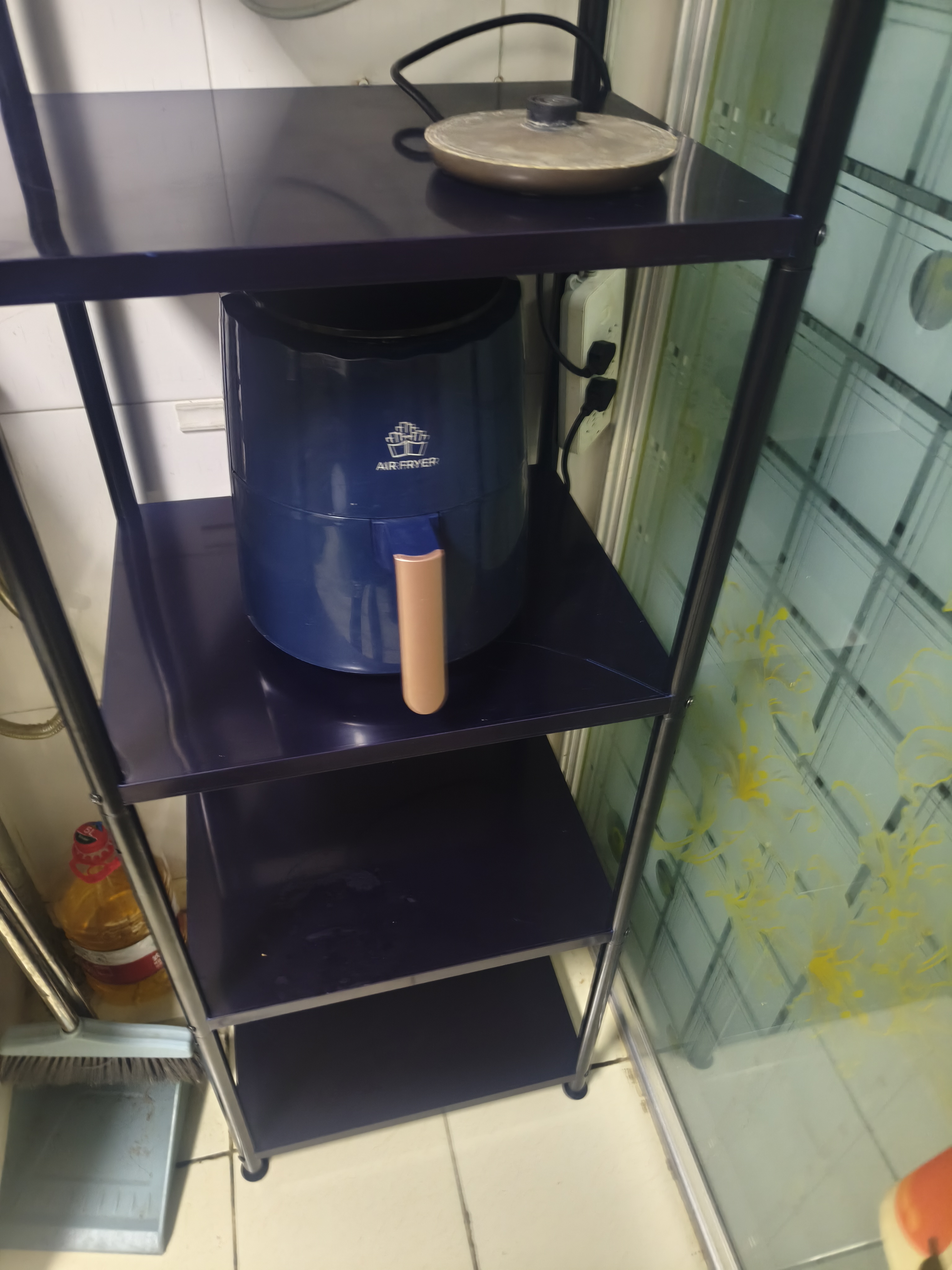 UOEN厨房多功能置物架家用落地多层储物微波炉收纳放锅用具架子 实拍图