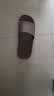 京东京造【抗菌皮纹拖】eva软弹家居防滑浴室新款拖鞋女士 燕麦色 35-36 实拍图
