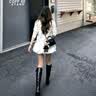 CHARLES&KEITH鳄鱼纹凯莉包手提斜挎婚包包女包生日礼物送女友CK2-50270880-1 Black黑色 S 实拍图