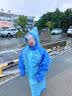 牧萌儿童雨衣男童女童全身防水宝宝中大童加厚卡通雨披 彼得熊 3XL 实拍图