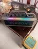 CLAISON【柏林之声】蓝牙音箱高音质音响话筒一体自带声卡广场舞家庭KTV套装户外K歌便携式大功率低音炮 灰色【双话筒】300W丨震撼音效 实拍图