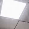 欧斯照明led平板灯600x600集成吊顶灯6060矿棉板嵌入式吸顶天花面板扣板灯 48瓦双驱动-600*600mm-超亮白光 实拍图