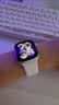 Apple/苹果 Watch S11 智能手表GPS款46毫米银色铝金属表壳雾紫色运动型表带S/M MEVW4CH/B 实拍图