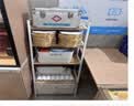 斯朴洛特置物架落地多层零食收纳架客厅书架储物架家用房间展示柜梯形架子 主图双抽款 四层暖白43*120公分 实拍图