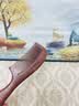 紫韵梳香大号整料黄桃木梳子女士男士养生经络按摩梳细齿赛檀木梳子M-12 实拍图