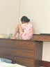林之语实木梳妆台斗柜一体卧室中古风化妆桌小户型复古化妆台床尾收纳柜 【热卖主图款】1.2m桌+1.2六斗柜 实拍图