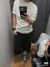 优衣库牛仔中裤/水洗产品男装女装26春夏新款短裤484209 08 深灰色 S 实拍图