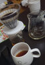泰摩  高硼硅玻璃冰瞳咖啡滤杯 手冲咖啡过滤杯 家用咖啡壶过滤器具 02号-标准版白色+600ML分享壶 实拍图