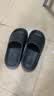 AMAZE-LULU踩屎感拖鞋男家居室内2025新款静音防滑防臭浴室洗澡 黛黑 42-43 实拍图