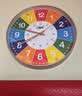 康巴丝儿童房客厅家用静音挂钟石英钟表挂墙早教学习挂钟 7868金色 30cm 实拍图