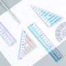 国誉(KOKUYO)学生考试绘图测量套尺(15cm直尺+三角尺*2+量角器)尺子套装 GY-GBA501 实拍图