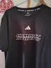 阿迪达斯（adidas）速干透气运动短袖男女同款情侣健身跑步训练T恤 黑/白 2XL 实拍图