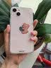 魔杰乐（MOJIELE） 卡通可爱创意小熊适用于iPhone手机壳苹果手机保护套情侣款防摔硅胶软壳 抱苹果小熊-透明壳 iPhone13 Mini 实拍图