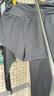 骆驼（CAMEL）弹力假两件健身裤女高腰紧身跑步长裤 Y23BA4L0029C 叠雾灰 M 实拍图