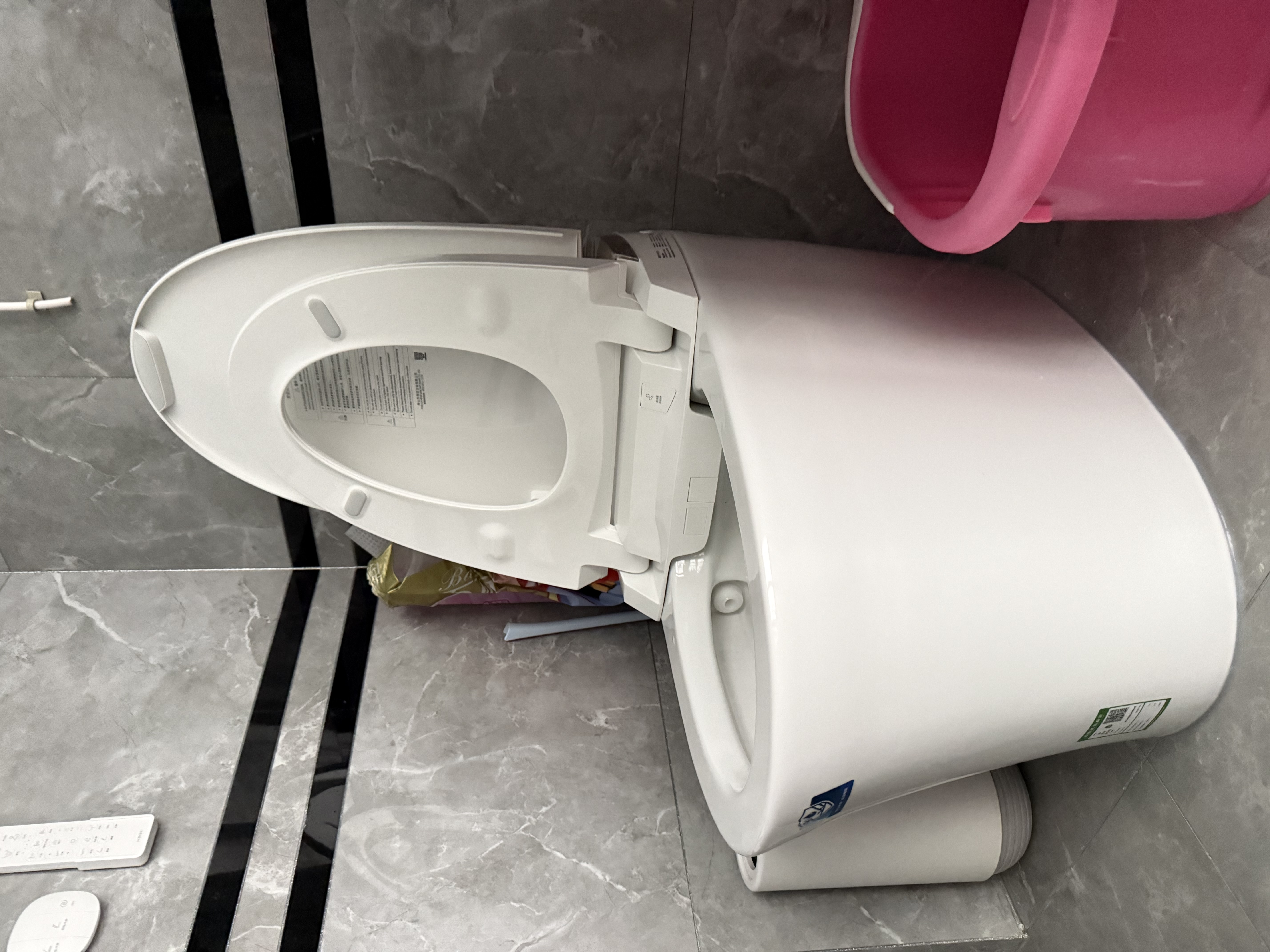恒洁（HEGII）智能马桶H5Pro(26版)感应翻盖泡沫盾带水箱DCE717B-400免费送装 实拍图
