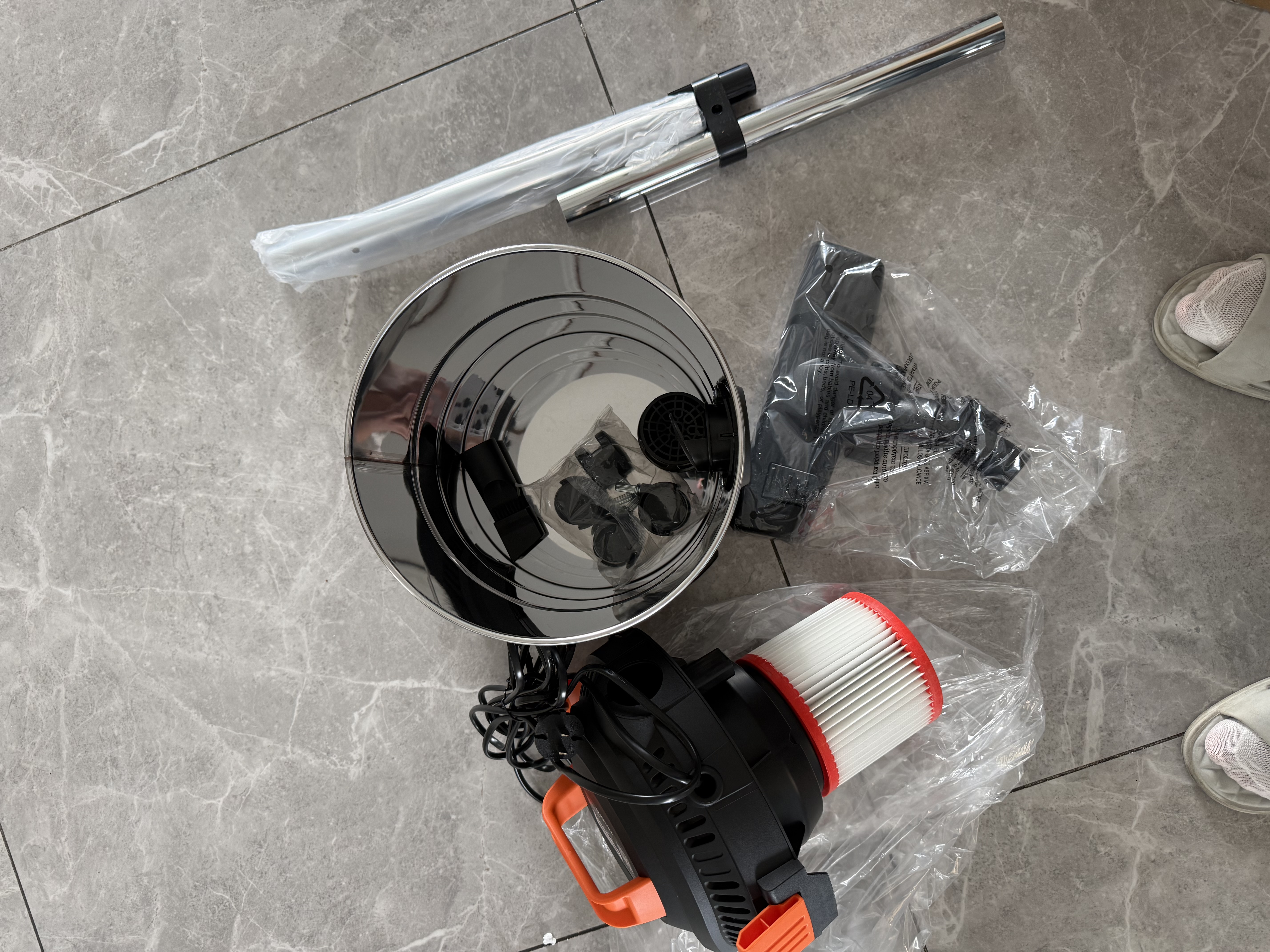 亿力桶式手持吸尘器家用超强大吸力工业级车载商用大功率有线干湿两用宠物吸猫毛神器地毯开荒保洁6263 实拍图