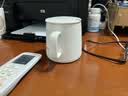 传旗 陶瓷马克杯 带勺盖咖啡牛奶早餐杯办公水杯男女茶杯 描金白400ml 实拍图