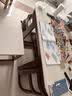 骄兰诗雅 网红隐形餐桌实木大理石北欧风餐桌椅组合现代简约家用小户型桌 胡桃色方形餐桌1桌6椅 实拍图