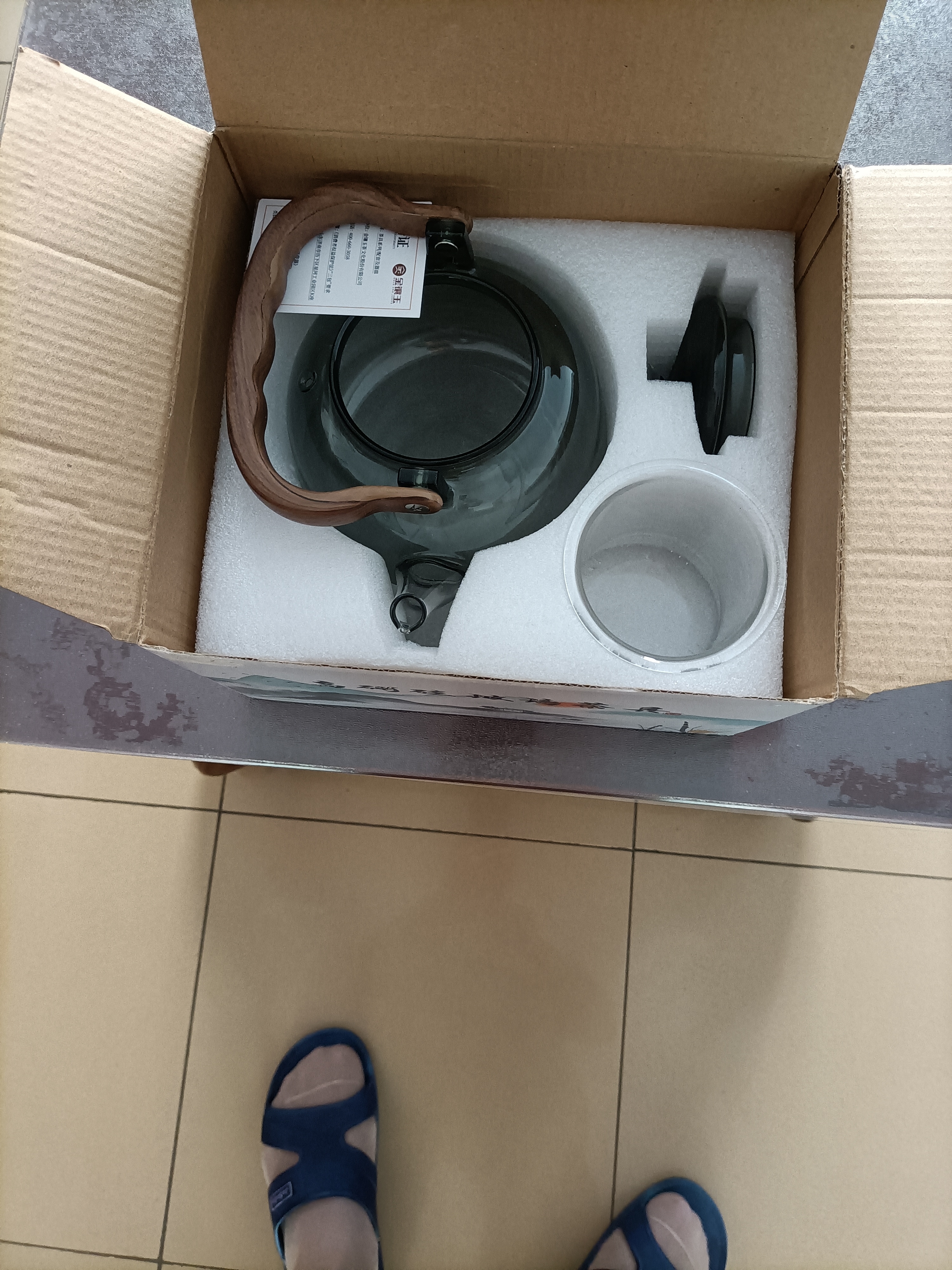 金镶玉玻璃煮茶壶 家用耐高温烧水壶大容量泡茶养生壶 竹影随香 实拍图