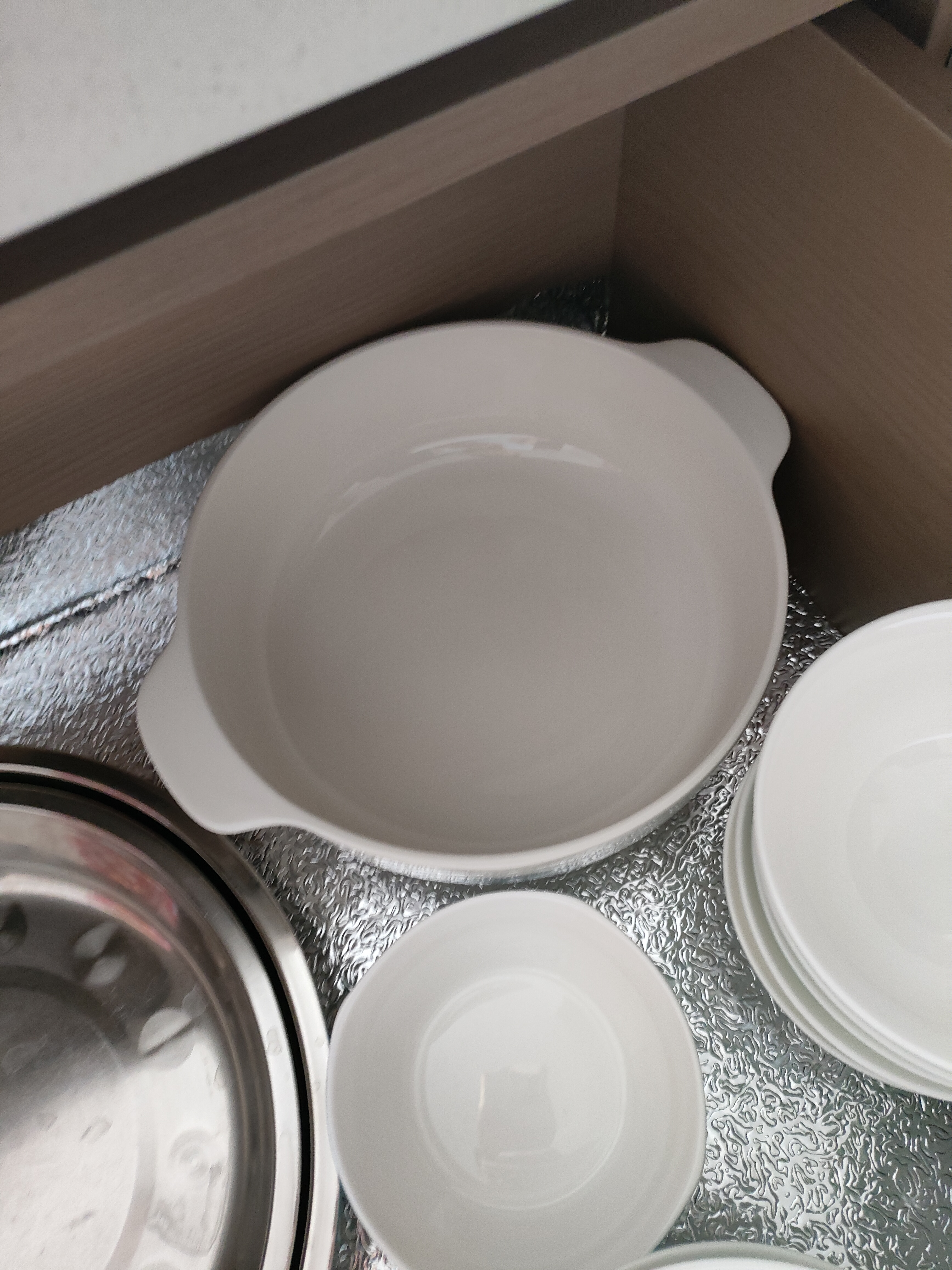 NINE CRANES景德镇高颜值陶瓷家用碗具汤面碗微波炉简约6英寸面碗4个 实拍图