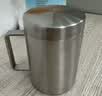 美厨（MAXCOOK）316不锈钢水杯 双层泡茶杯口杯儿童学生带盖手柄400ml  MCB1112 实拍图