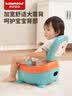 世纪宝贝（babyhood）儿童小马桶坐便器 婴幼儿便盆男女宝宝座便器PU软垫 格里蓝 实拍图