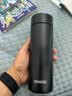 名创优品（MINISO）儿童保温杯大容量男款316L不锈钢女士高颜值高档泡茶水杯子雾岩黑 实拍图