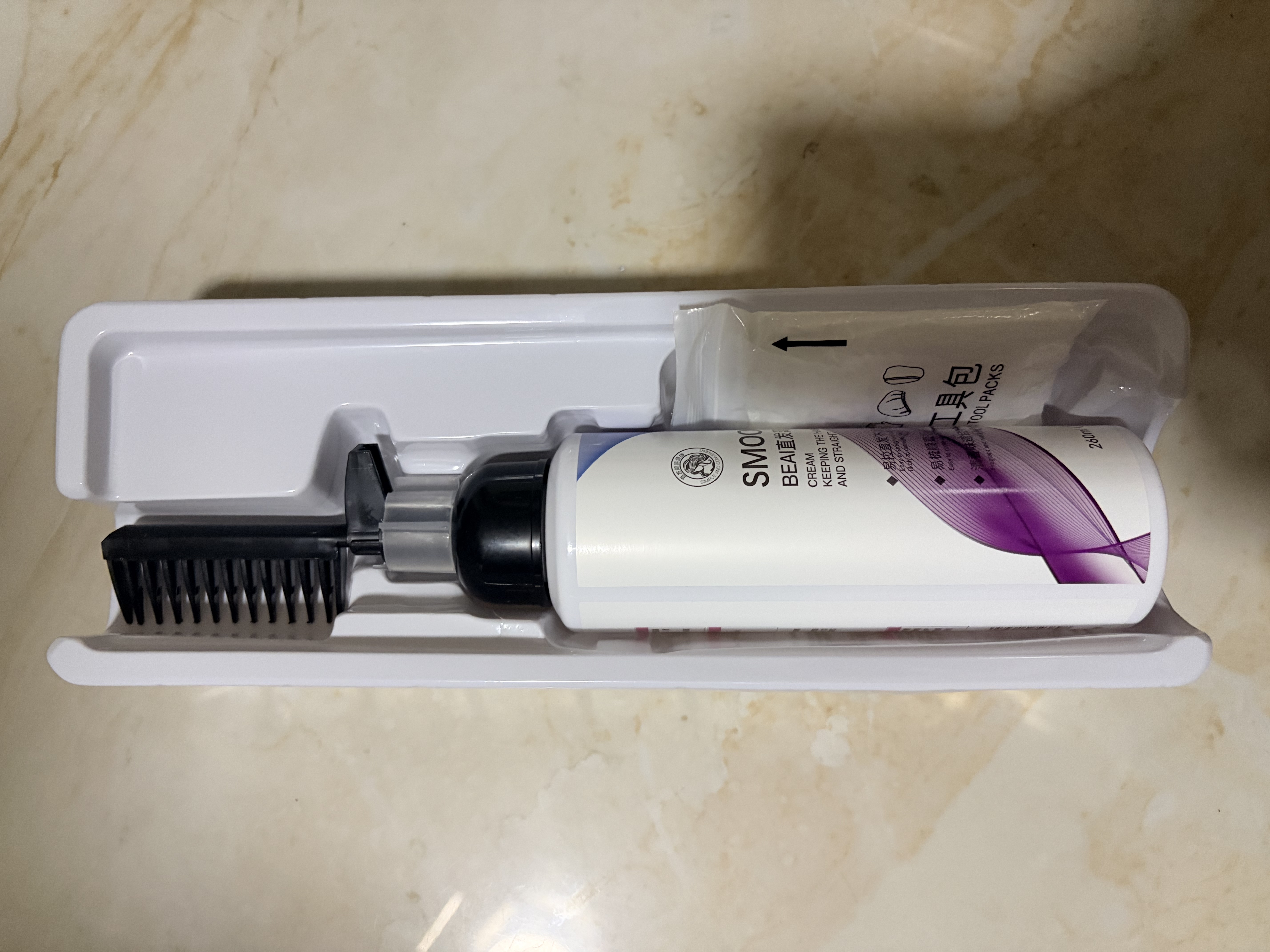 BEAI直发膏蛋白矫正免拉家用头发软化剂柔顺剂一梳直懒人260ml 实拍图